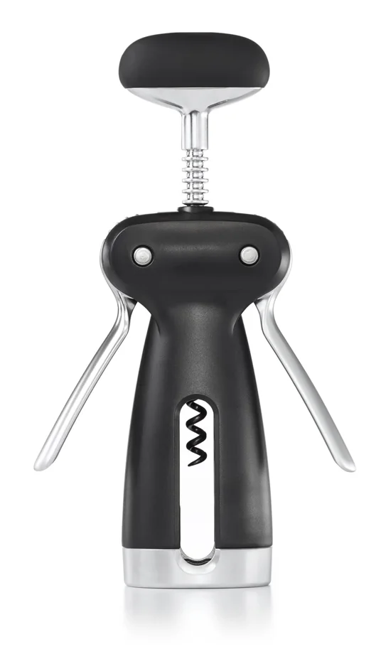 GG Steel Korkenzieher mit Folienschneider schwarz