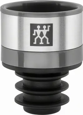 3er Set Vakuum Weinverschluss 3x3x4cm grau