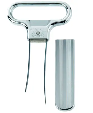 Ent-und Verkorker Ah-So, edelmattiert, 11x6.5x1cm