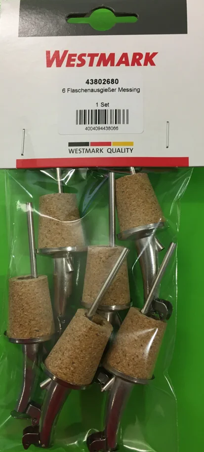 6er Set Gastro-Ausgiesser mit Kläppchen