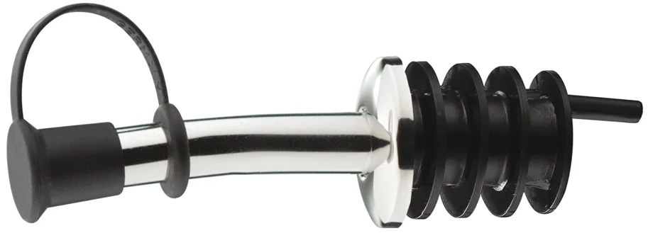 Flaschenausgiesser Inox Standard PE Korken m. Käppchen