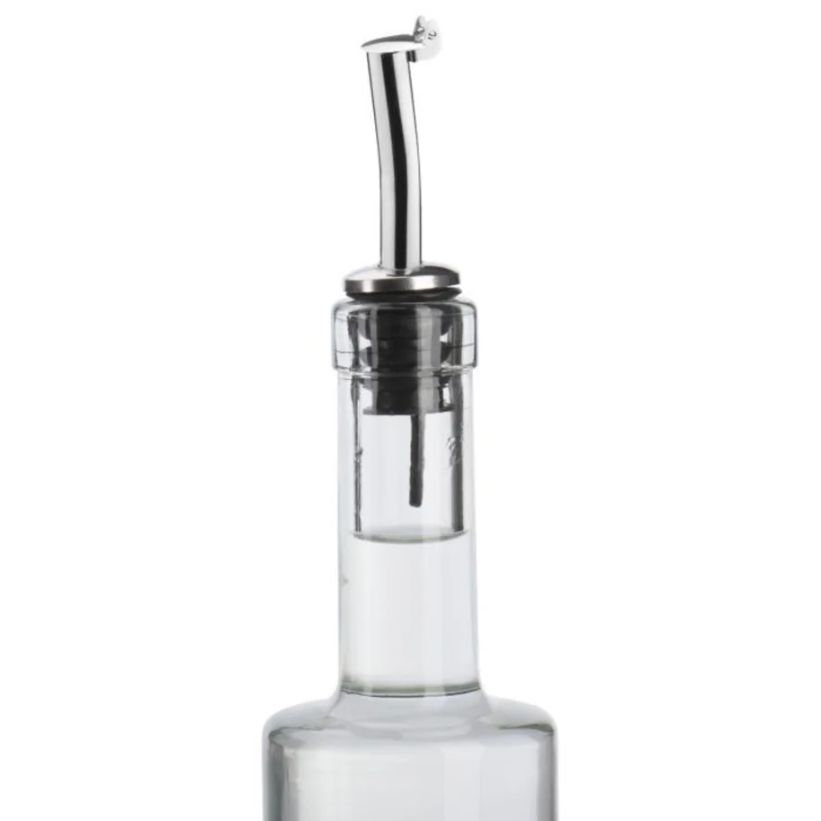 Flaschenausgiesser Inox mit Kläppchen u. K-Kork