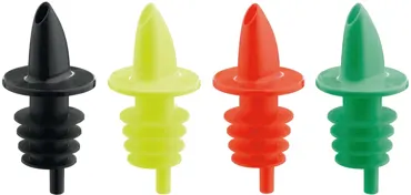 4er Set Jet-Pour Ausgiesser farbig, assortiert