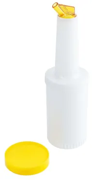 Getränkemix-/ Vorratsbehälter 1 l Ausguss & Deckel: GELB