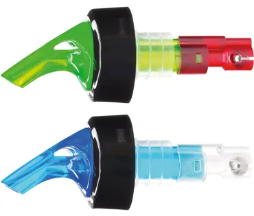 2er Set Posi Pour Dosierausgiesser blau, grün 4cl