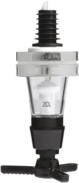 Spirituosen-Dosiergerät einzeln Metall auf Karte 2cl