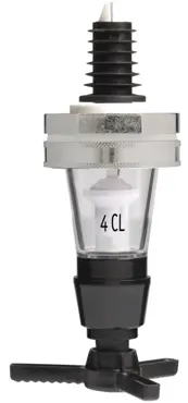 Spirituosen-Dosiergerät einzeln Metall auf Karte 4cl