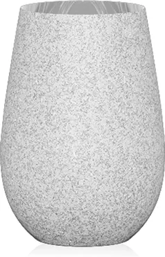 Longdrinkbecher Stones Kiesel 465 ml hellgrau