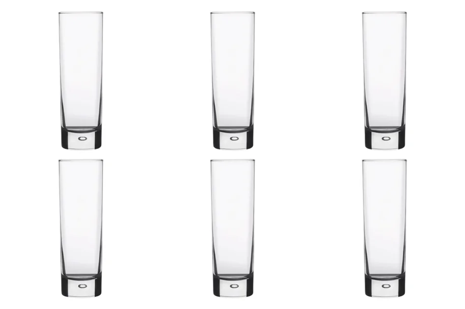 6er Set Disco Longdrink schlank 30cl 17.3cm