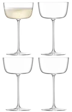 4er Set Borough Cocktailglas 240ml transparent