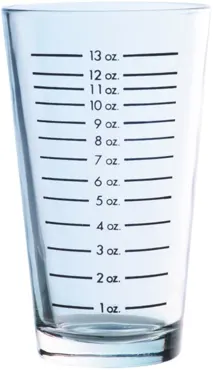 Glas graduiert zu Boston Shaker 0.474lt