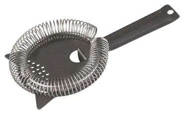 Barsieb Antik-Edelstahl Look D9,5cm Griff 9cm