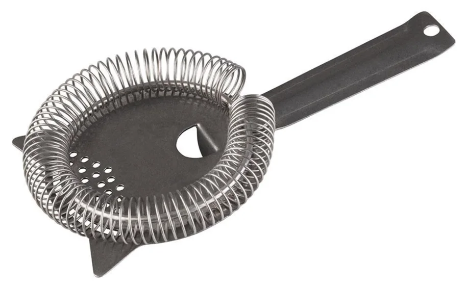Barsieb Antik-Edelstahl Look D9,5cm Griff 9cm