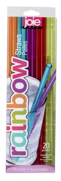 Pet-G Strohhalm Regenbogen, 20 Stück