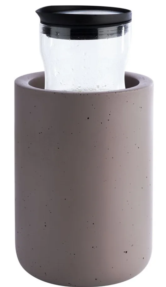 Flaschenkühler ELEMENT, D12cm, H19cm, betongrau