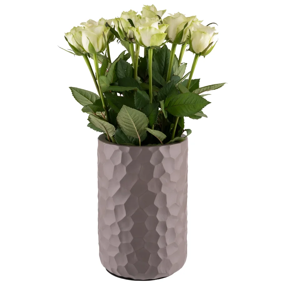 Flaschenkühler ELEMENT, D12cm, H19cm, betongrau gehämmert
