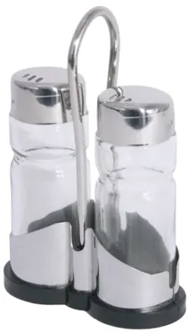 Menage Salz u. Pfeffer 2tlg. 18/0 8x3.5x12cm