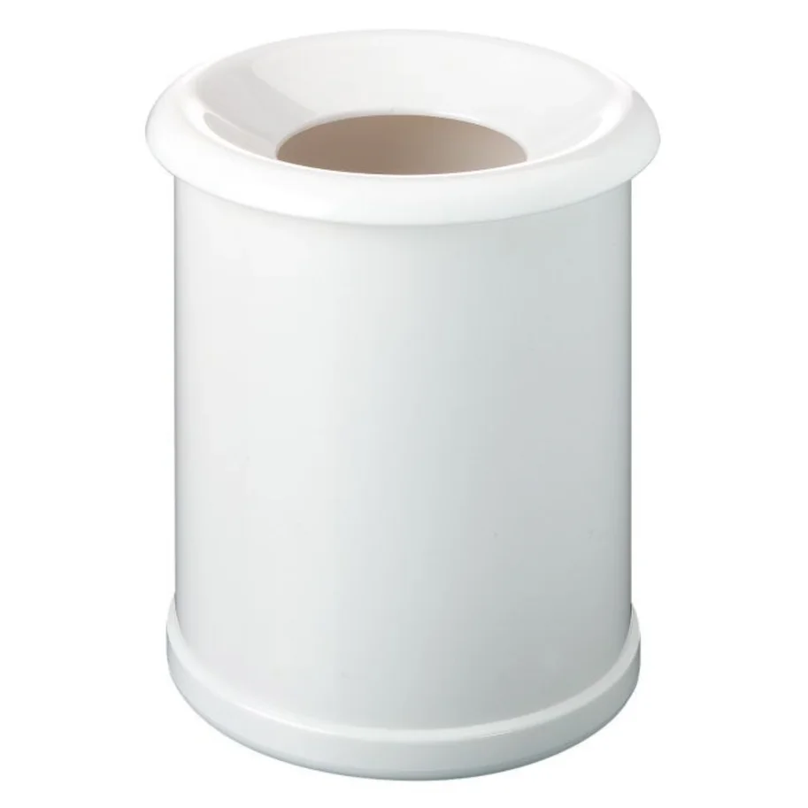 Tischabfallbehälter weiss, 12.4x12.4x14.2cm, 1 l