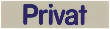 Wortschild Privat selbstklebend 16x4cm