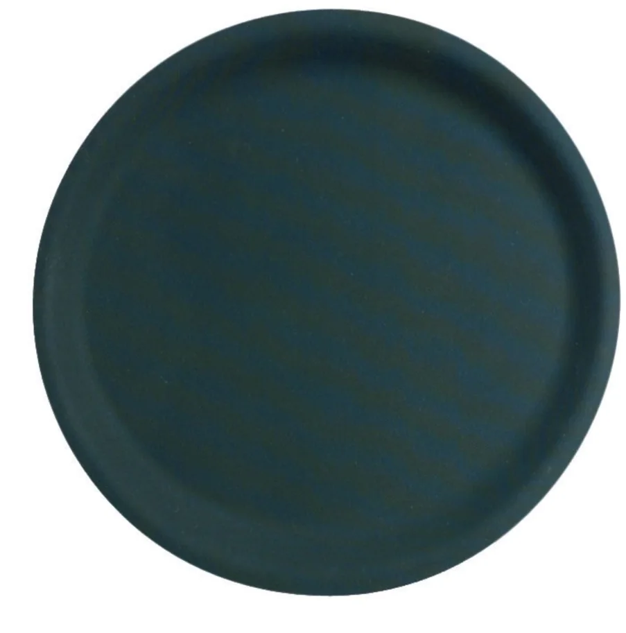 Tablett antirutschbeschichtet schwarz rund 32cm