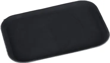 Serviertablett rechteckig rutschfest schwarz 40.6x30.5x2.2cm