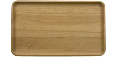 Gummibaum Tablett rechteckig, 34x21x2 cm