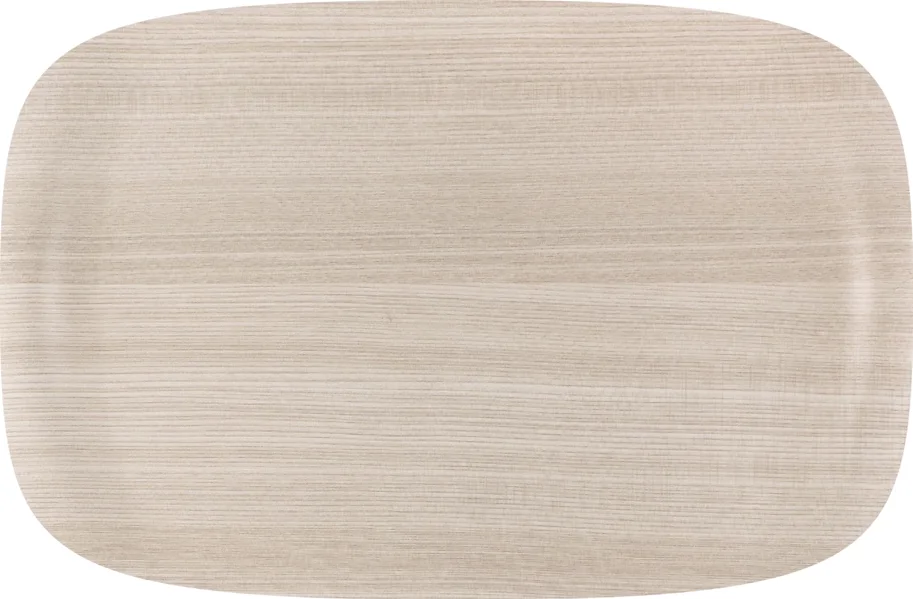 Tablett Wave Art Light Wood 32x21cm