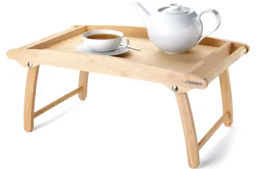 Gummibaum Betttablett, zusammenklappbar 61x35x7cm