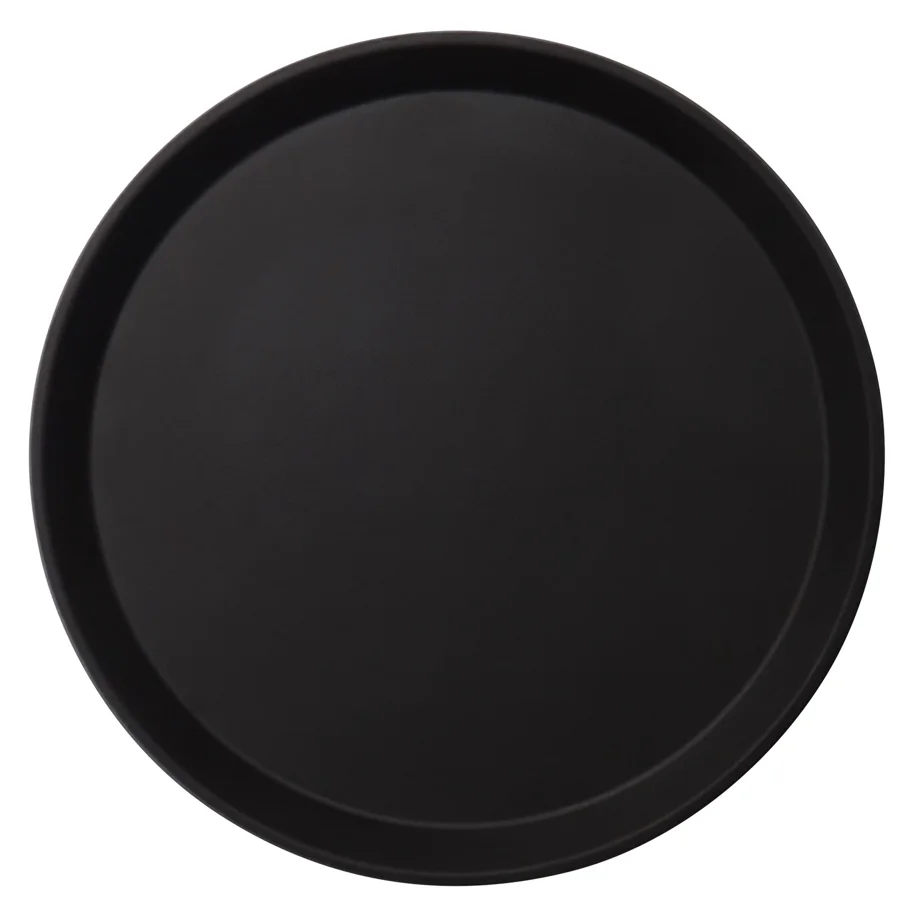 Camtread Tablett Rund 28cm schwarz rutschfest