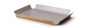 Tablett rutschfest taupe metallic, 41x29.5 cm