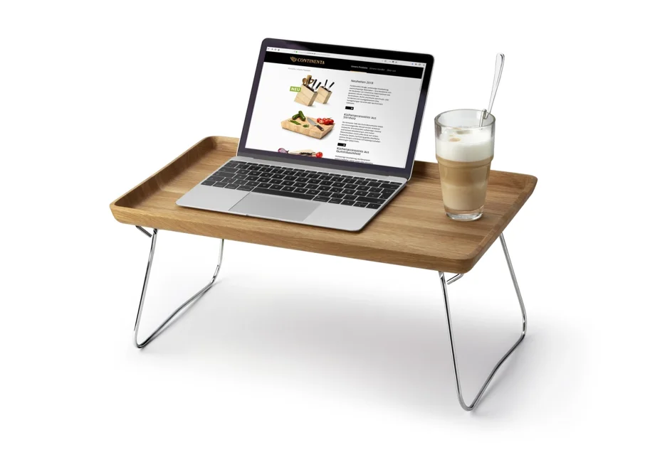 Eiche Bett Tablett, 53x32x7cm