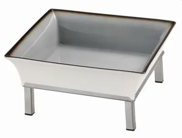 SPARE Porzellanschale grau 0,3 Lt. 150x150 mm