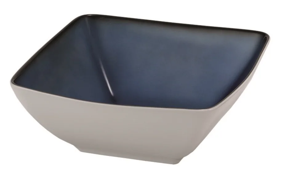 SPARE 33x33 blau Porzellanschale L, 3 Lt. 26x26cm