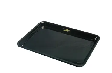 Rechteckige Schale 28x21x2cm schwarz