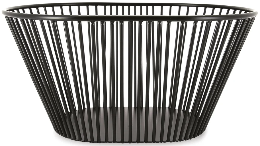 Korb oval hoch, schwarz, 32.1x23.9x15.5cm