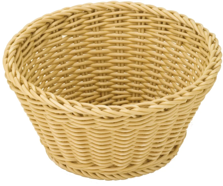 Korb rund, h-beige, 18x10cm