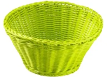 Korb rund, lime, 18x10cm
