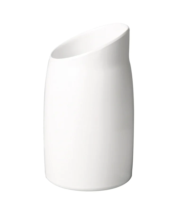 Dressingtopf 1lt. weiss, D12cm. H21.5cm