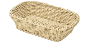 Korb rechteckig, h-beige, 26.5x19x7cm