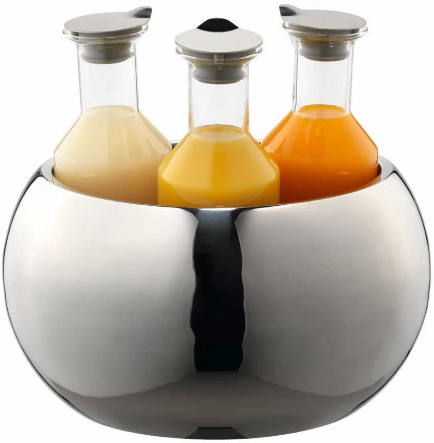 CARAFINE Standfuss Triplet Edelstahlstandfuss, inkl. Crashei