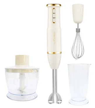 3-in-1 Handmixer, Schneebesen, Zerkleiner