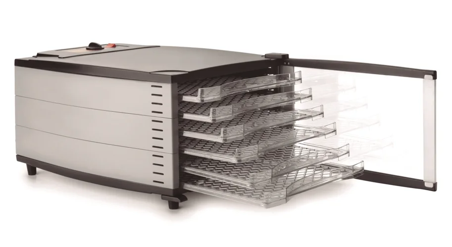 Dörrgerät 36x47x36cm 6 Einschübe 800W 29 bis 70 Grad Celsius
