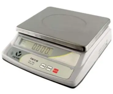 Tischwaage m.LCD Anzeige u.Akku bis 30kg Teilung 2g 23x30cm