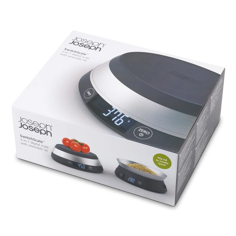 Switch 2-in-1 Waage, grau, 22.6x18.6x9cm