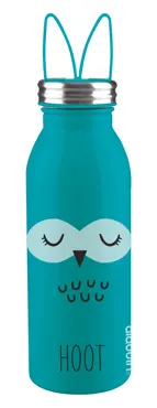 Zoo Edelstahl Vakuum Flasche Eule, 0.45 l