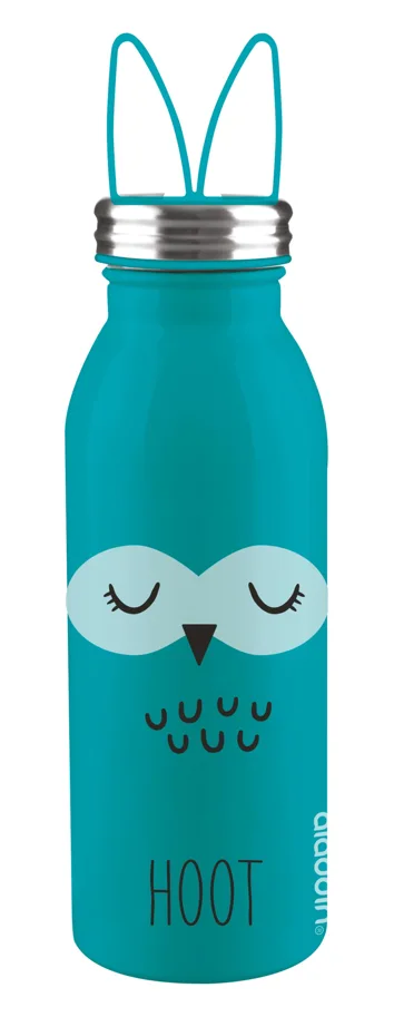 Zoo Edelstahl Vakuum Flasche Eule, 0.45 l