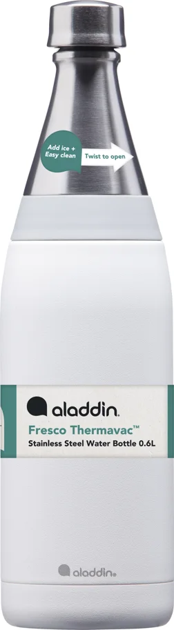 Fresco Thermavac Water Bottle 0.6L Snowflake White
