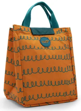 Thermo Lunch Bag klein orange und grün, 6L