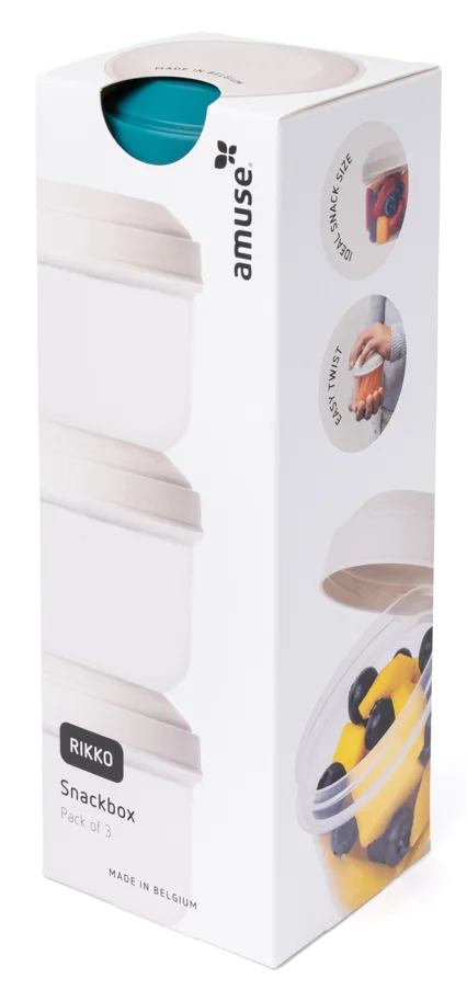 3er Set  Rikko Snackbox PP lagoon