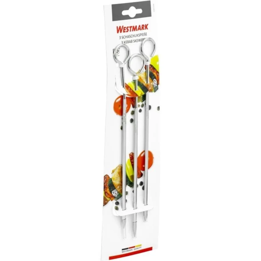 3er Set Schaschlikspiess., 23cm, rostfrei